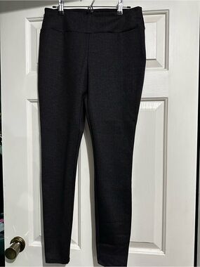 Counterparts Black & Gray Textured Slim Dress Pants